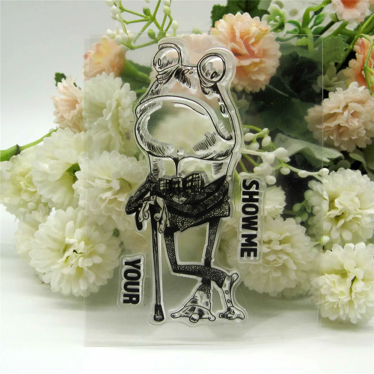 Animal Frog Transparent Silicone Stamp And Metal Die/Seal For DIY Scrapbooking/photo Album Decorative Clear Stamp  Lace