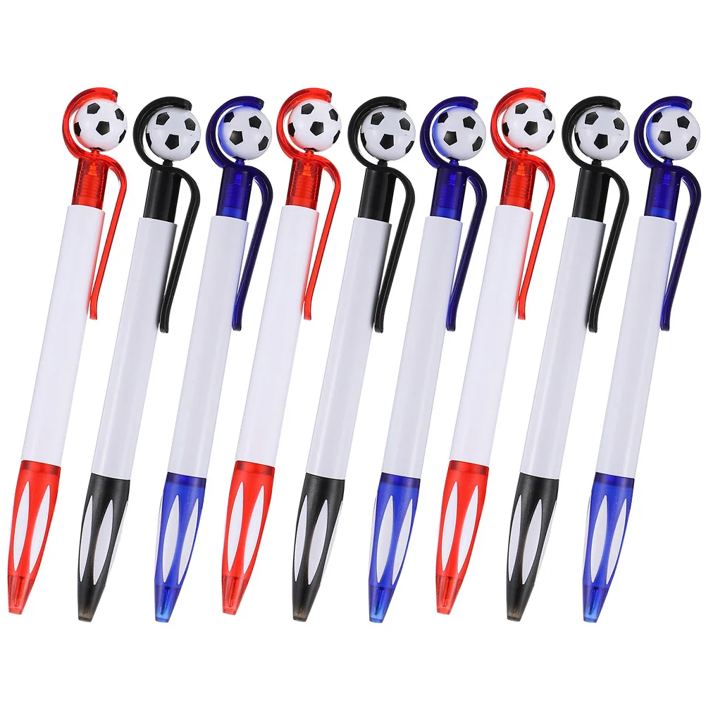 

9pcs Soccer Football Ballpoint Pens Writing Gift Decoration Stationery Party Favors Scrapbooking Office Supplies