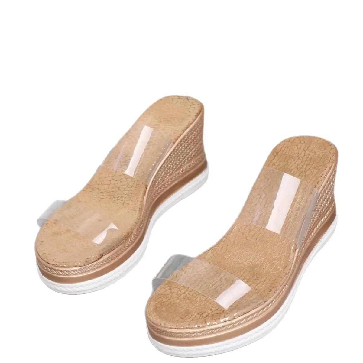 Shoes Low Rome Hoof Heels Fabric PVC Shoes Low Fabric Hoof Heels Rome