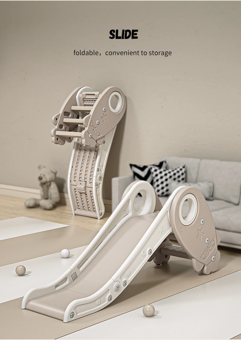 روضة أطفال داخلية حديثة ألعاب أرجوحة للأطفال سياج بلاستيكي ساحة لعب ملعب قابلة للطي للأطفال الصغار للاستخدام المدرسي #4