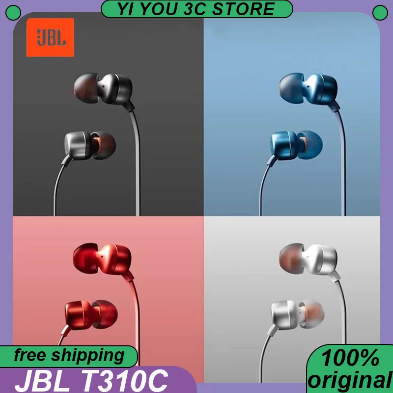

JBL T310C In Ear Headphones Wired Type-C Earphones with Mic Lightwight Earplugs Custom for Laptop Phone Business Headsets