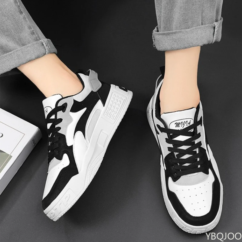 

Spring Autumn Men's New Breathable Shoes Trendy Versatile Thick Bottom Sports Simple Comfortable Casual Board Shoes
