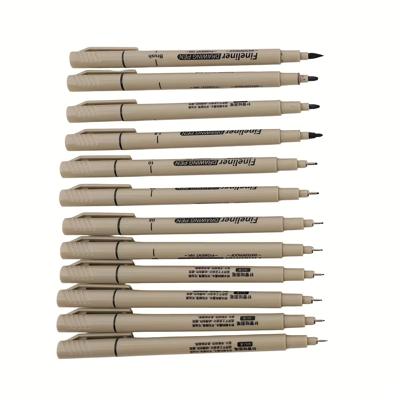 12Pcs/set Drawing Pens Marker Pen Manga Lettering Pens Art Sketch Journaling Watercolor School Supplies Student Stationery Gifts