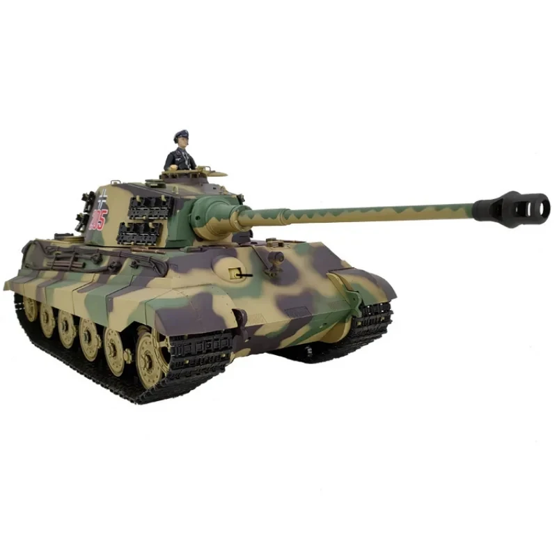 Heng Long 1/16 3888A German Tiger King Henschel Metal RC Heavy Tank Car War Car Infrared Combat System 2.4G Remote Control Toys