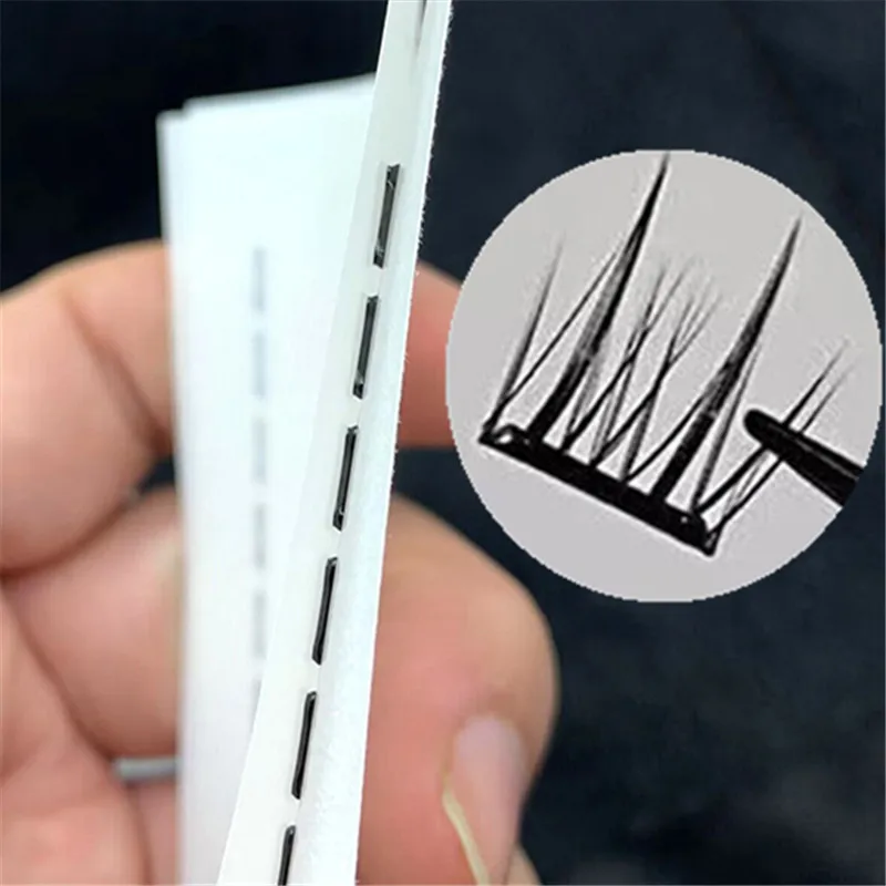 200 個/箱再利用可能な自己粘着性接着剤不使用まつげ接着剤ストリップ低刺激性つけまつげエクステンションテープメイクアップツール