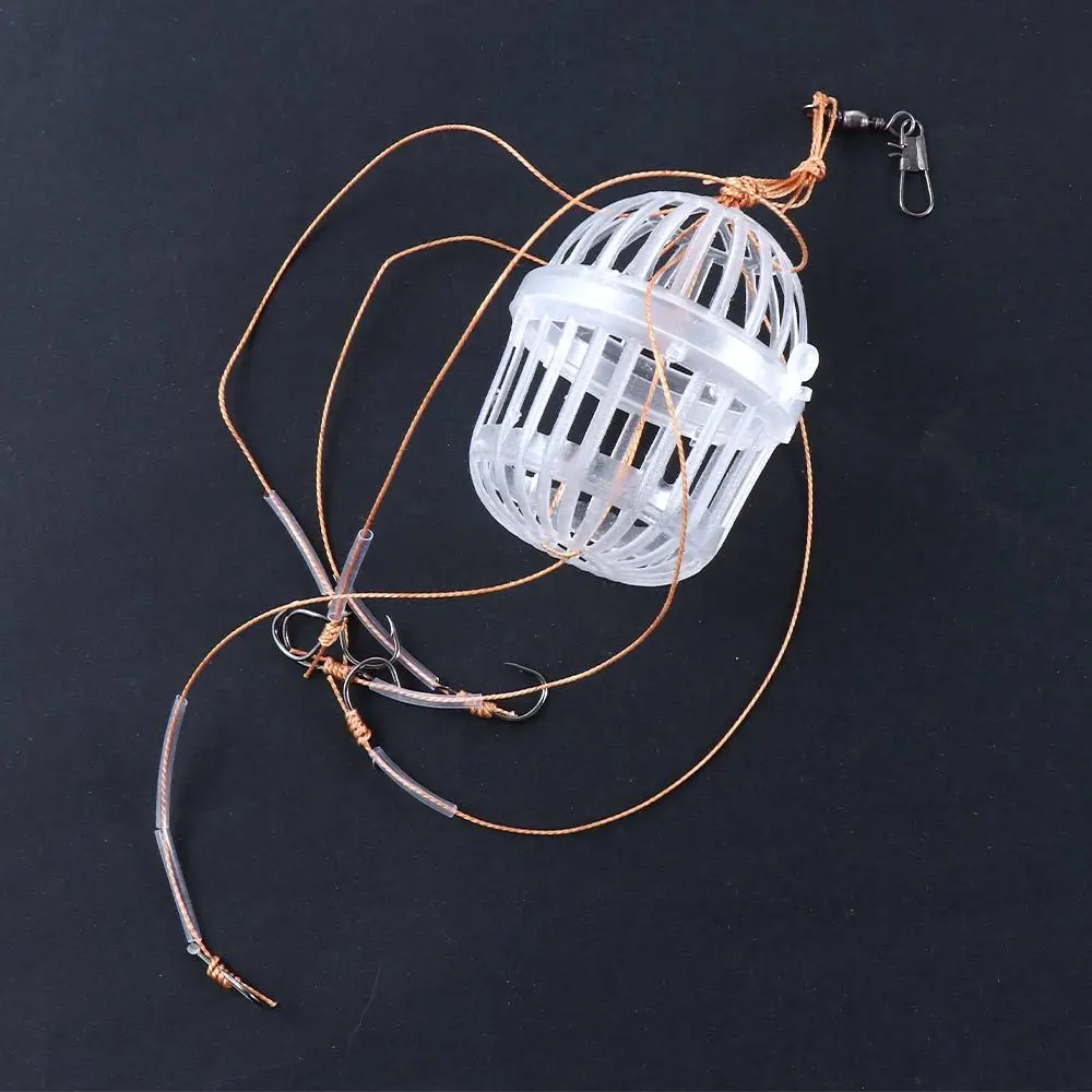

Feeder Holder Fishhook Sea Box Hook Plastics Carp Spherical Fishing Hooks Bait Feeder Cage Explosion Hooks Explosion Baits Cage