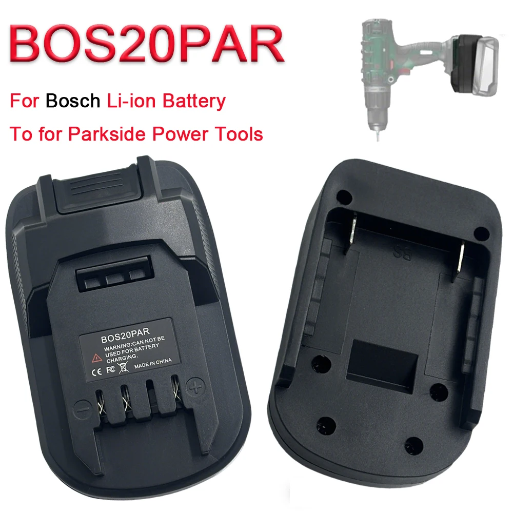 

Адаптер для аккумулятора BOS20PAR для Bosch 18V Li-Ion BAT609 – преобразователь для беспроводного инструмента Parkside 20V