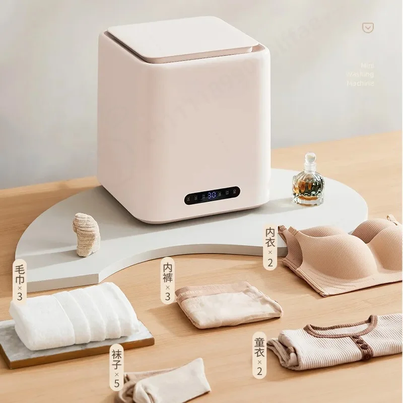 Automatic Underwear Washing Machine Household Small Pulsator Washer Integrated Mini Spin Dryer Laundry Appliance