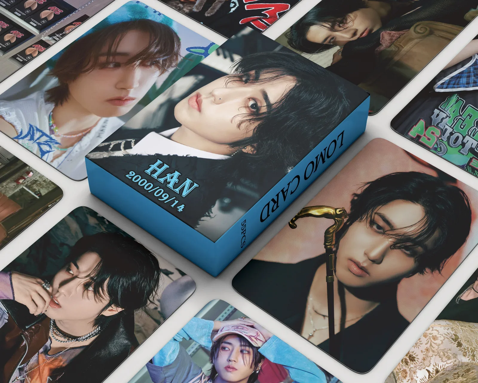Kpop 55 unids/set nuevo Ablum ATE Lomo tarjeta Han foto impresa fotos sesión fotográfica para colección de Fans postales regalos
