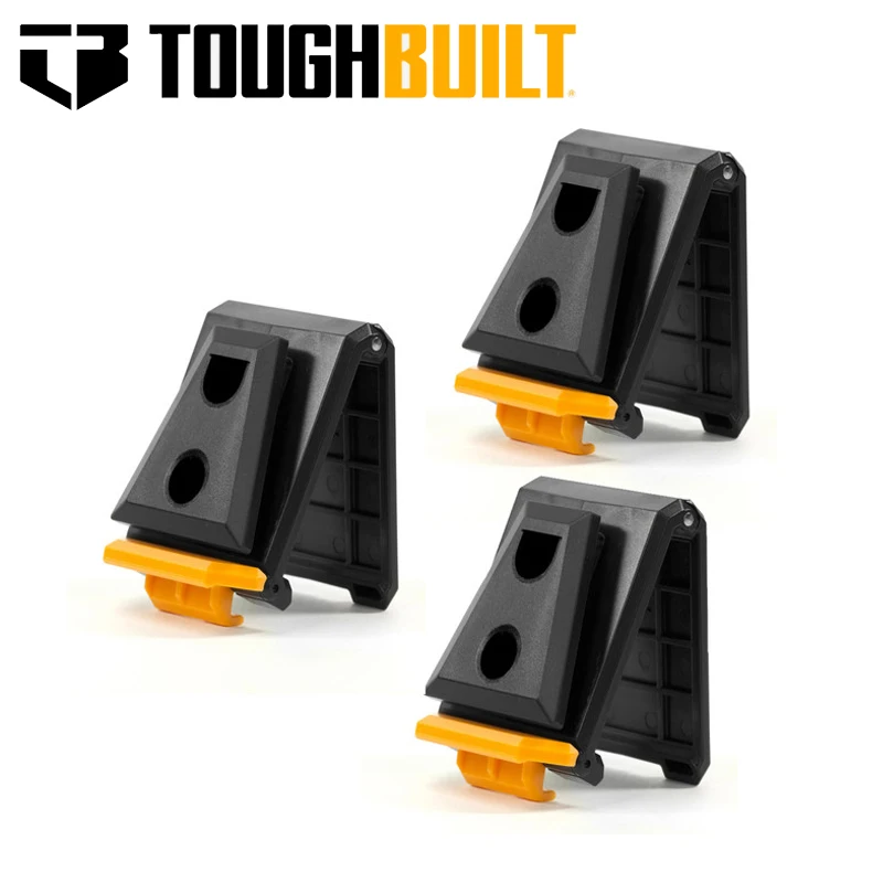 TOUGHBUILT TB-CT-150 Clip Tech Hubs 3PCS Arrange Storage Sundries  Rugged Steel Pivot Pins Tote Hand Tool Accessories