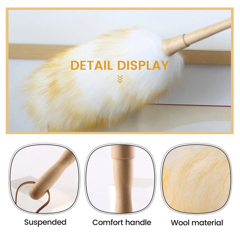 Anti-Static Wool Brush Duster Blinds Kitchen Keyboard Dust Cleaning Tool Car Duster Interior/Exterior Cleaner Smart And Soft And