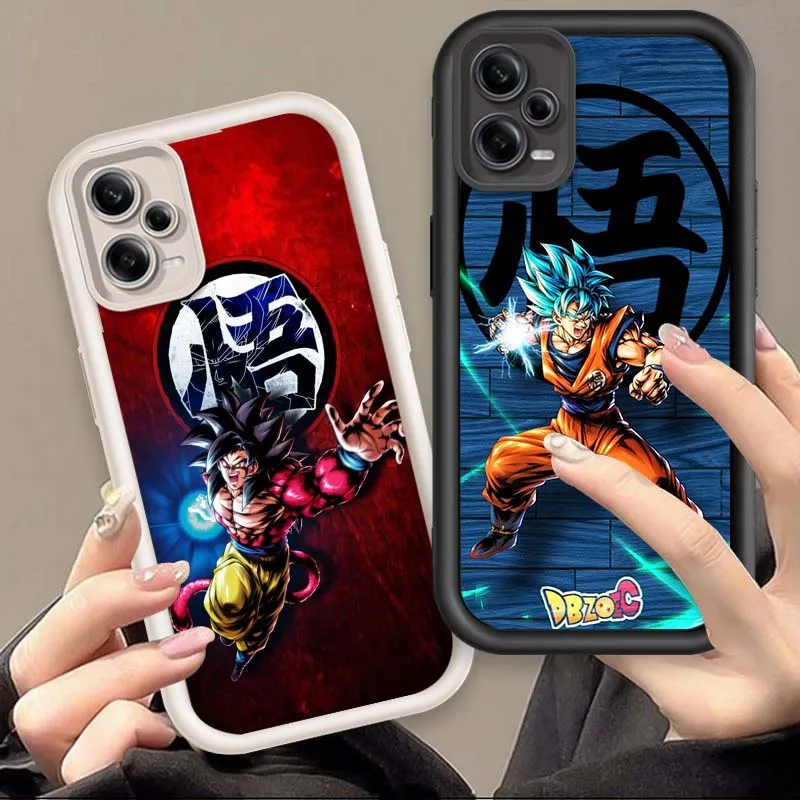 

Dragon Ball Son Goku Phone Case For Xiaomi Redmi Note 14 13 13R 12 12R 11 11E 11T 11S Pro Plus 5G Eye Ladder