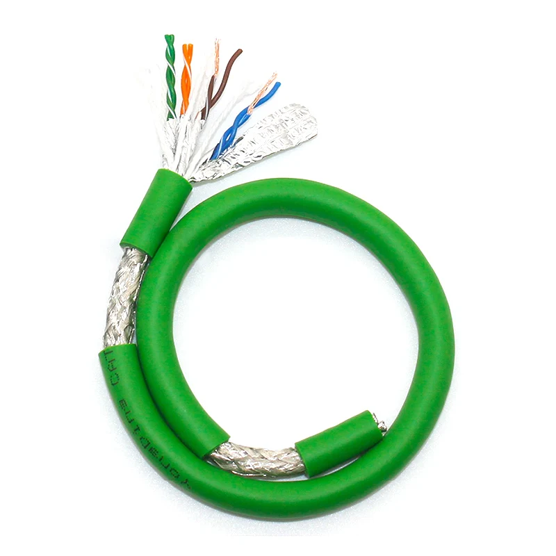 4Pin 8Pin Ethernet Network Cable High Flexibility Cat5 Cat6A Cat7 Twisted Pair Shielded Line  Servo Encoder Drag Chain Wire