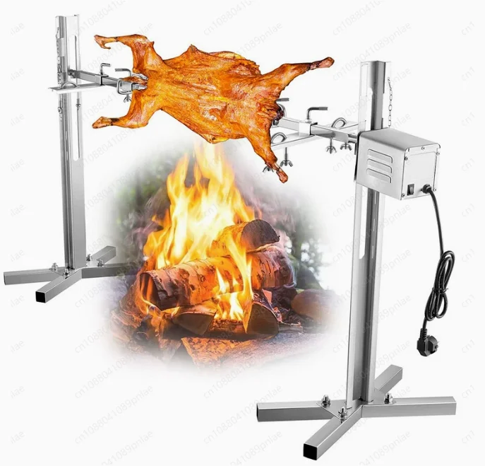 Stainless Steel Electric BBQ Spit Roaster for Whole Lamb Outdoor Grill