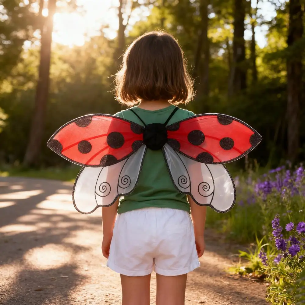 Marienkäfer Flügel Mädchen Marienkäfer Kostüm Festival Party Maskerade Halloween Marienkäfer Cosplay Kostüm Für Mädchen Jungen Kind Erwachsene
