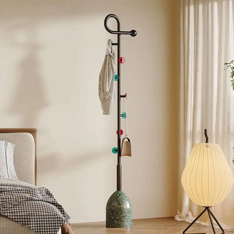 Floor Standing Musical Note Coat Rack - Modern Light Luxury Clothes Rack for Bedroom