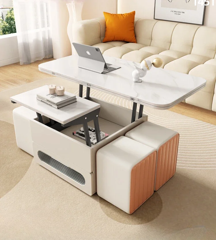 Elevated coffee table, small unit folding dining table, household living room table