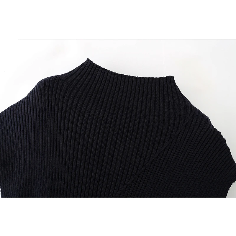 Tidalyf Knitted Sweater Vest Women's Spring 2026 New Fashion O-neck Elastic Blouses Vest Chic Leisure Holiday Youth Tops Knitted
