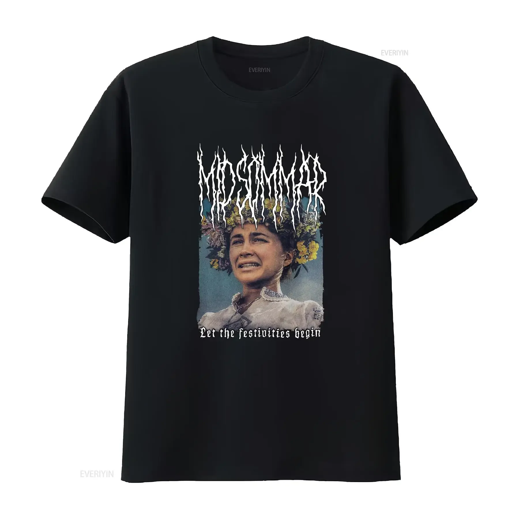 Midsommar Florence Pugh T Shirt Metal Band Style Movie long or short sleeves vintage Washed Unisex Slightly graphic homme