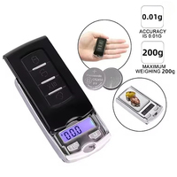 Cheap Stainless Steel Pocket Scale Weighing Scale 200g 0.01g Mini Diamond Electronic Car Key 0.01g Digital Jewelry Scale