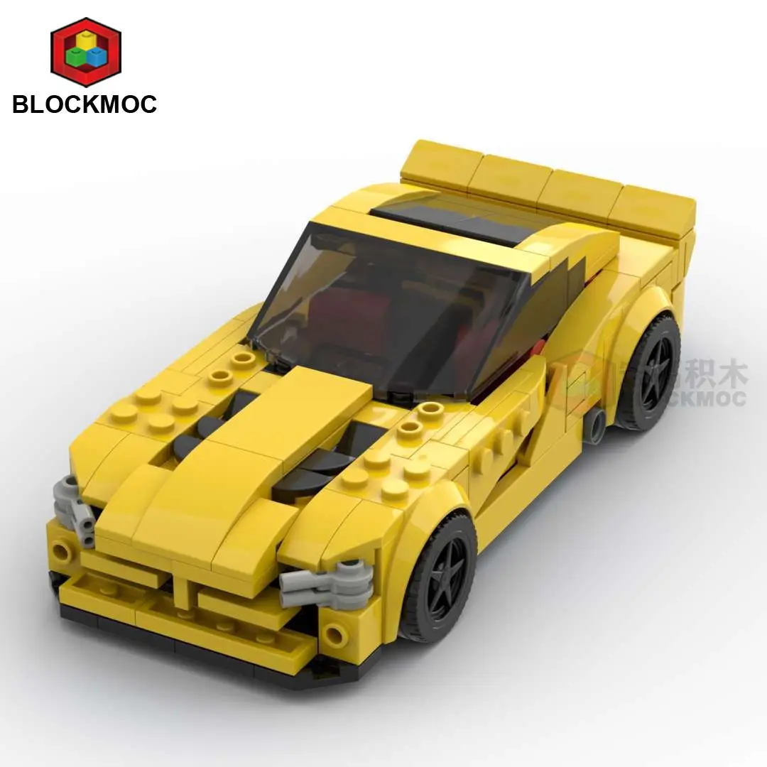 Block MOC Bricks Viper Racing Sports Car Technical Vehicle Building Blocks Speed Champion Racer Garage Model Toys For Boys Gifts