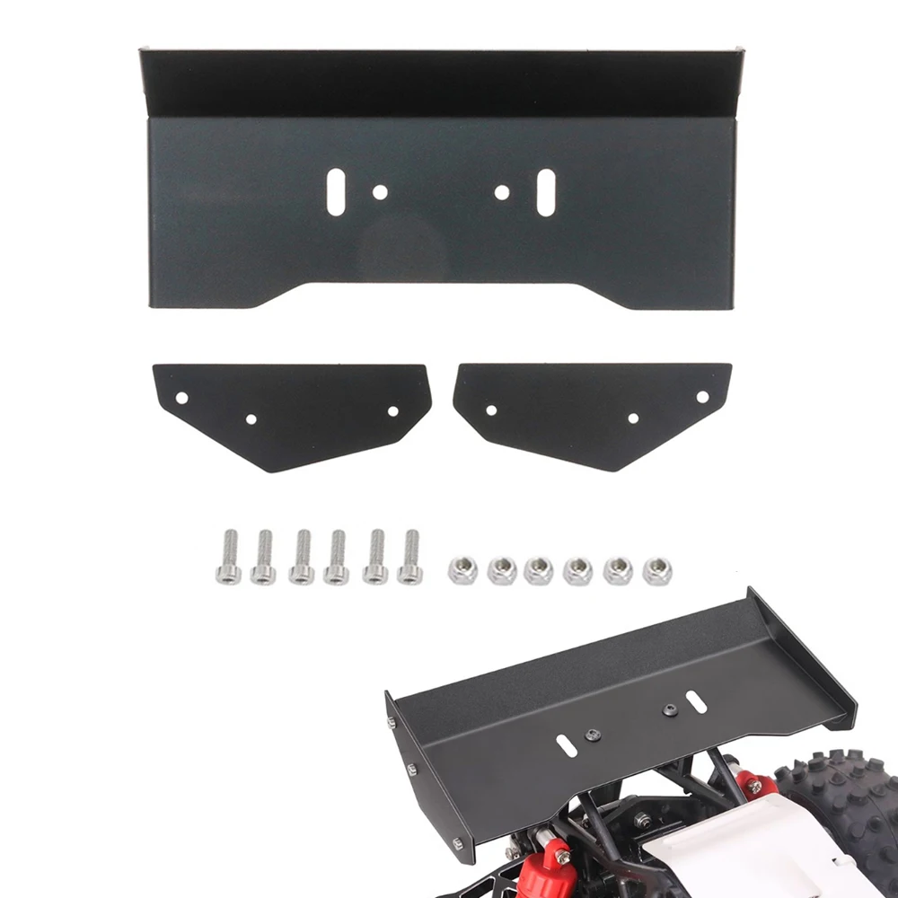 

1 Set 58737 Stainless Steel Rear Tail Wing for Tamiya 1/10 Hotshot II 2024 Edition RC Car Tail Wing Upgraded Parts Accessories
