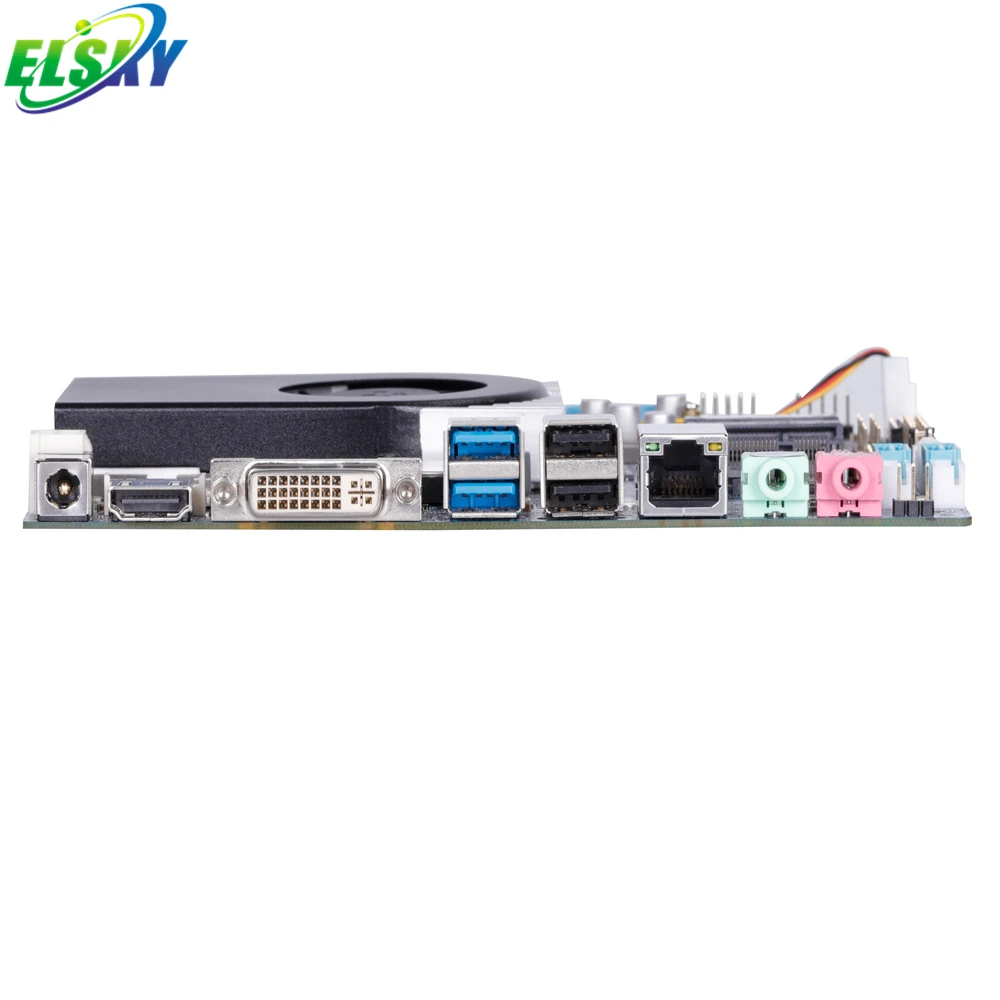 ELSKY Skylake Dual Mainboard QM9600 Cores i7 motherboard 3.1GHz DDR3 RAM MSATA SSD WIFI 3G LVDS three screens with Fa