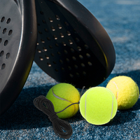 3 Pcs Tennis Trainer Rebound Balls Portable Chemical Fiber Practice Equipment for Beginners Single Player Training