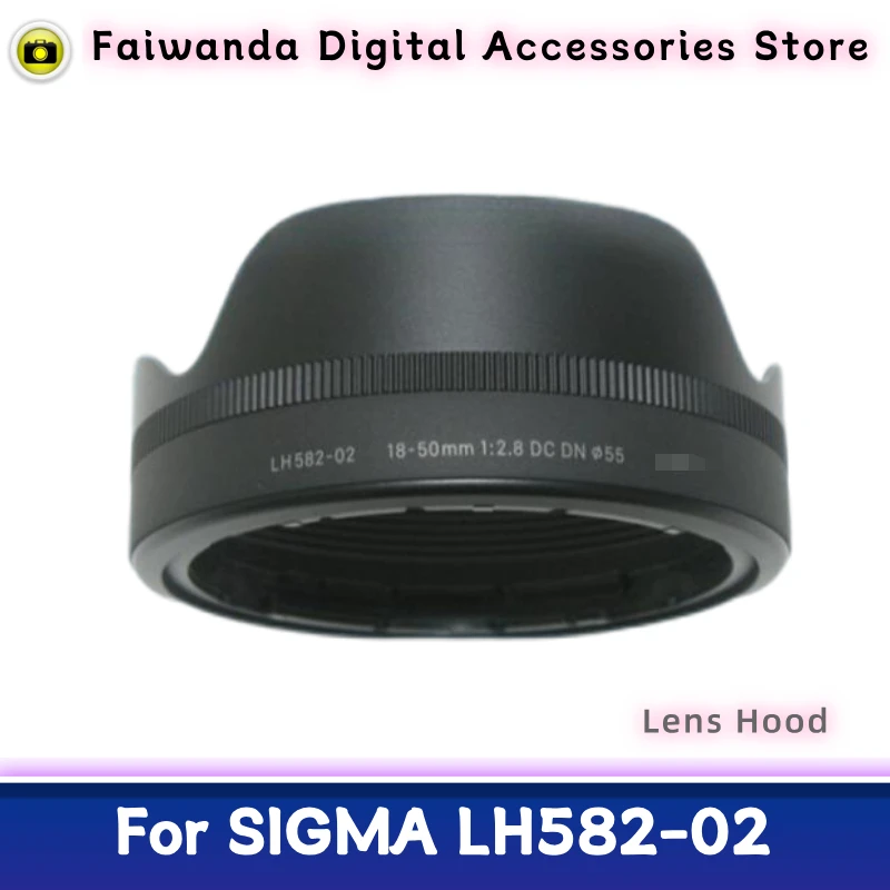 New Original Genuine Front Lens Hood LH582-02 For SIGMA 18-50mm F2.8 DC DN|C Lens (55mm) 18-50/F2.8DCDN