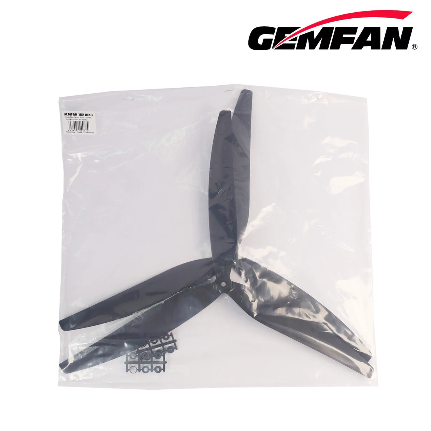 Genfan Propeller Blades Large Size 3-Propeller Blade 16X8X3 / 17X8X3 / 18X10X3 for Heavy-lift Car 9-12Kg