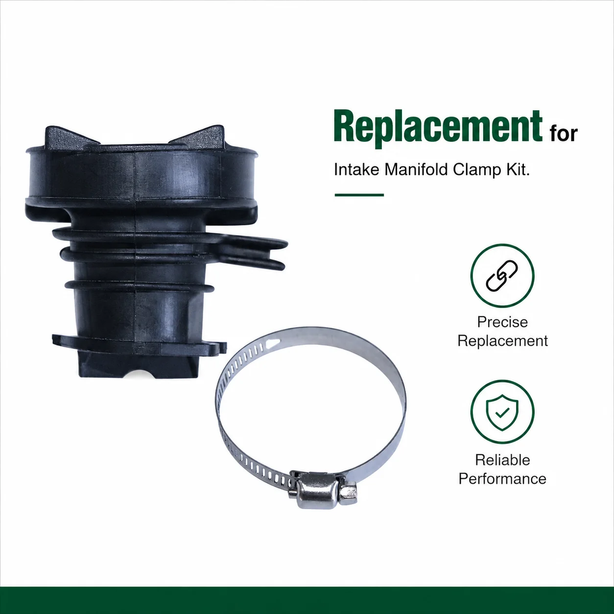 Intake Manifold Clamp Kit with Boot Set Replacement For Husqvarna 365 X-Torq 372XP X-Torq Chainsaw Inlet Parts Repair Service