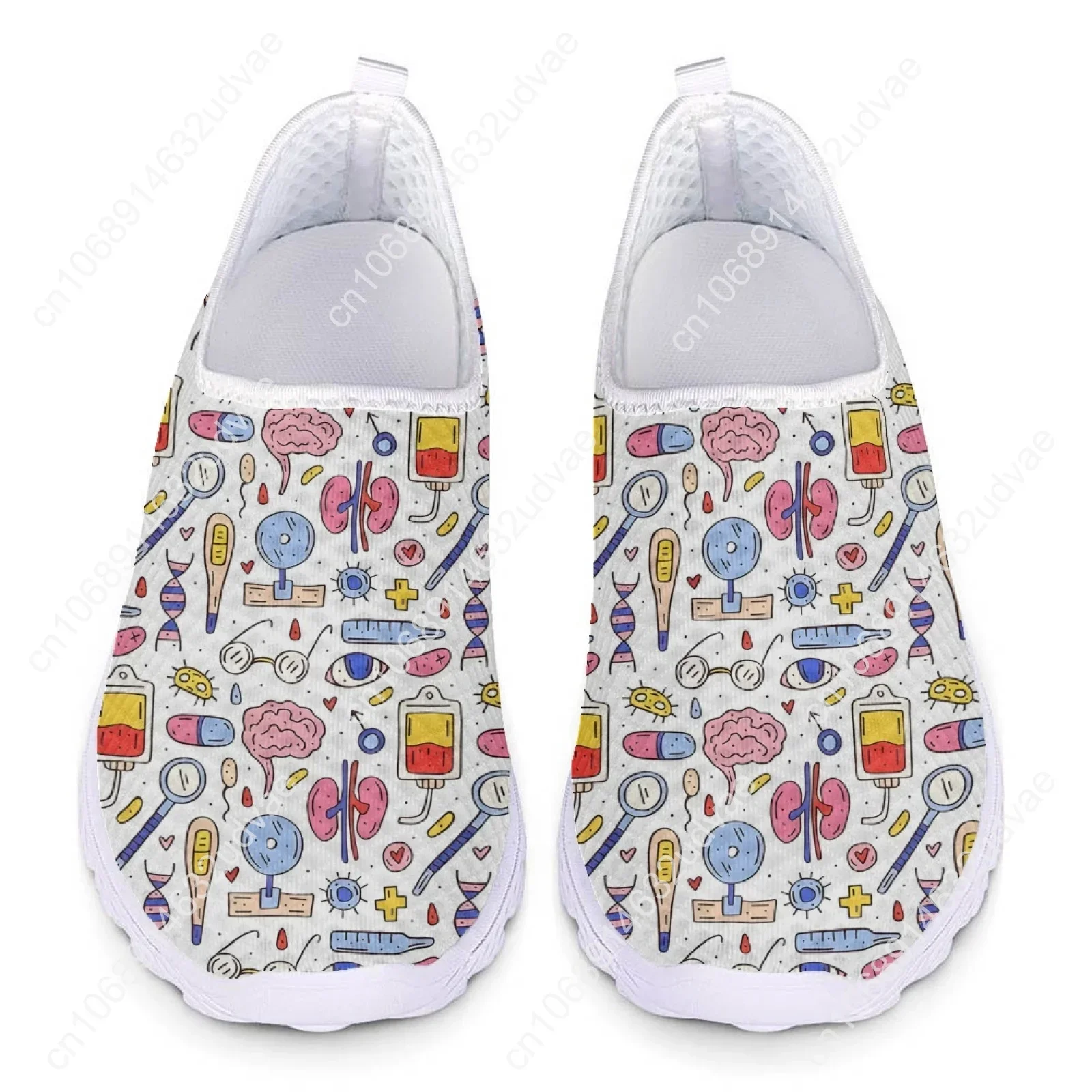 Nursing Shoes For Women Summer Breathable Medical Nurse Shoes Comfortable Mesh Shoes Lightweight Home Walking Shoe