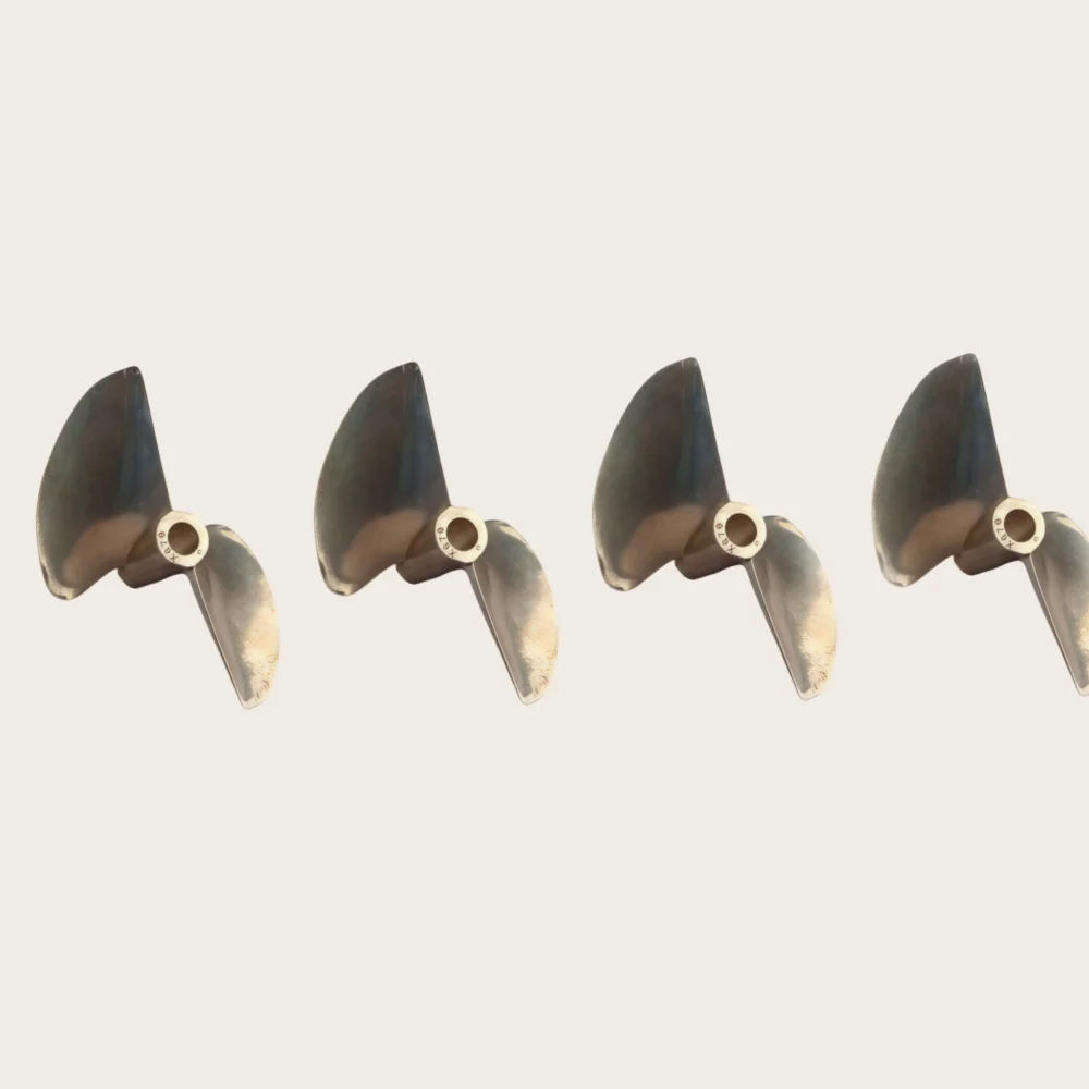 FATJAY RC boat propeller 2-blade 6.35mm shaft size 67mm 70mm 72mm outer diameter pitch 1.4