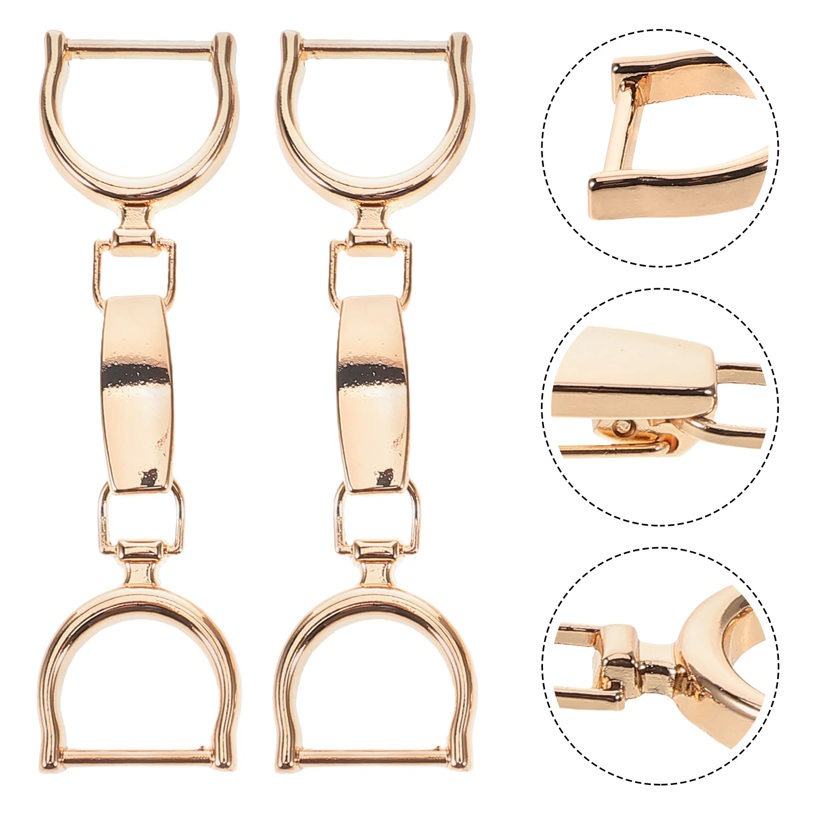 

5pcs Chain Buckle For Diy Shoe Decoration Lightweight Alloy Buckles Garment Hardware Pants Waist Decor Clothing Accessories