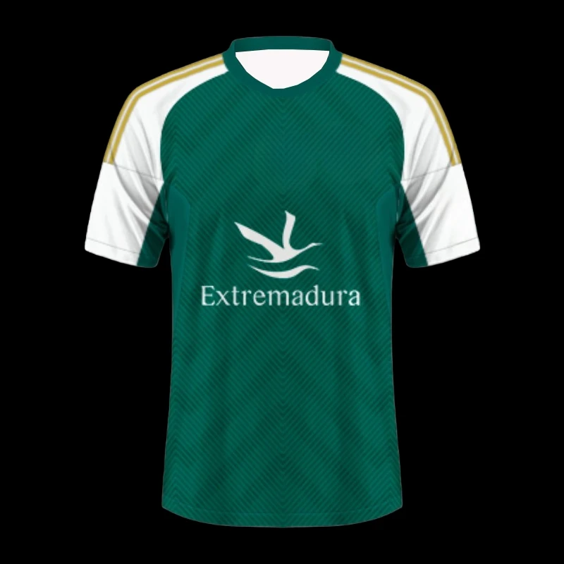 CP Cacereño Sports Casual T Shirt Men Women Kids Clothes Breathable Quick Dry Sweat-absorbing Elastic Football Training Jersey