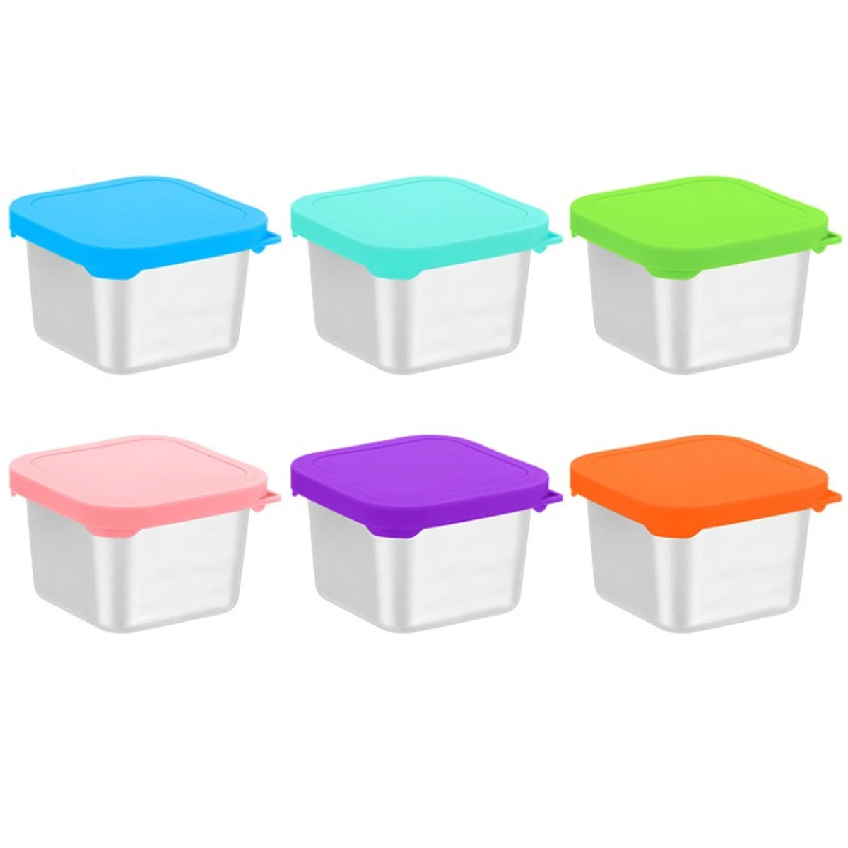 

Healthy Snack Options 7.4x7.4x4.8cm Airtight Snack Bowl Family Friendly Food Containers Compact Size For Travel