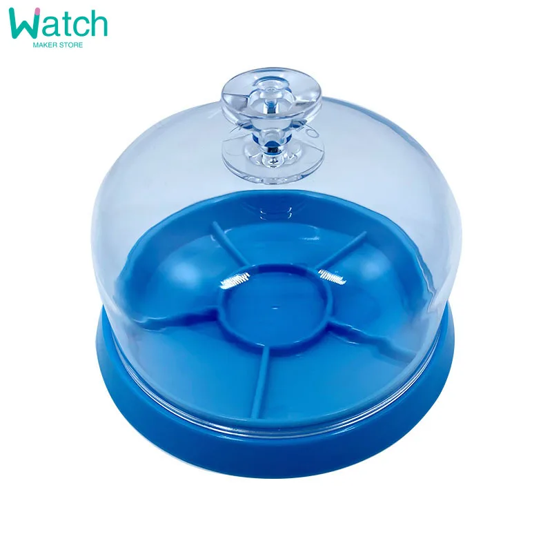 6 슬롯 시계 먼지 시트 커버 트레이 시계 운동 수리 도구 쥬얼리 도구 예비 보호기 시계 제조 업체 수리 도구