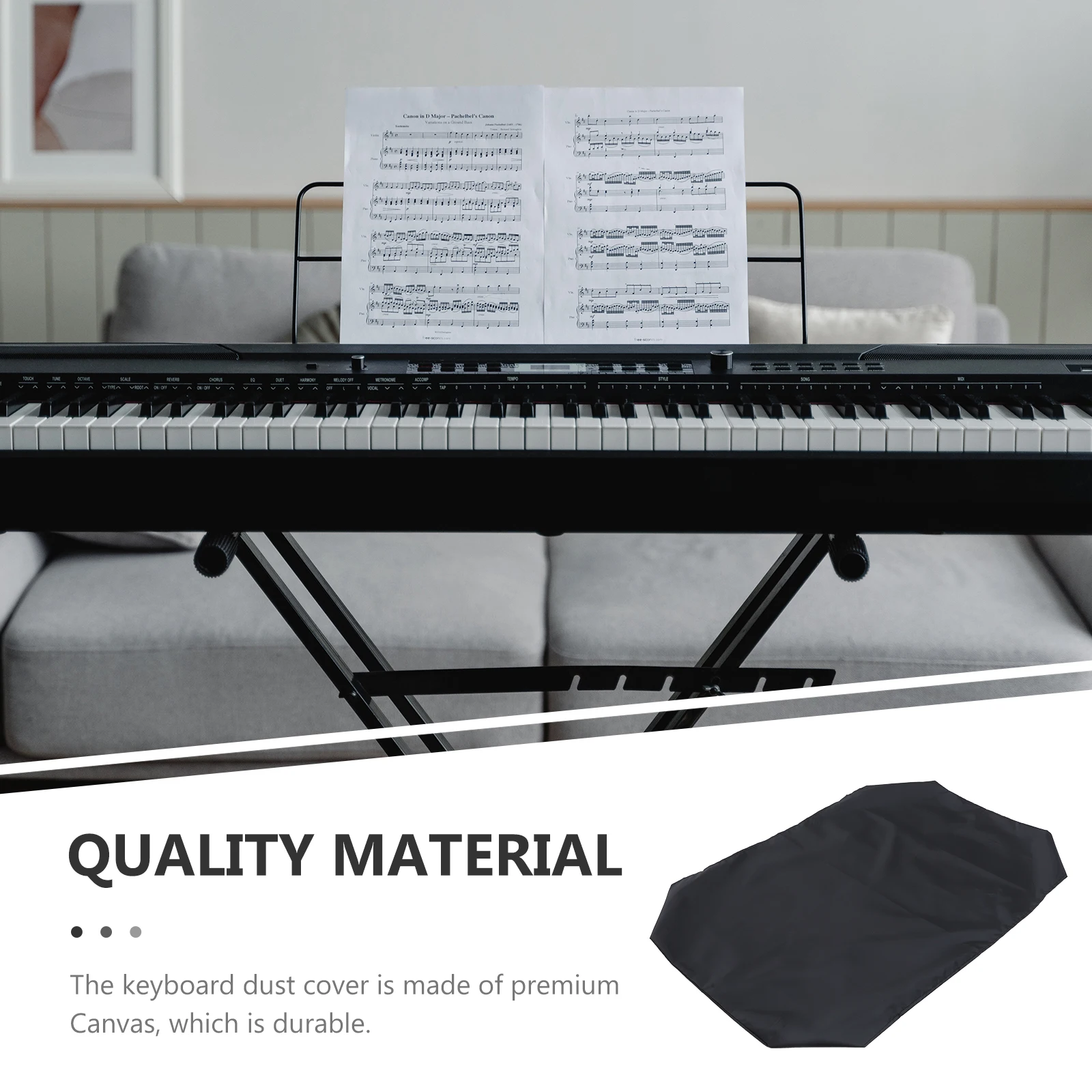 

Electronic Piano Dustproof Cover Keyboard Music Electric Canvas Universal Instrument
