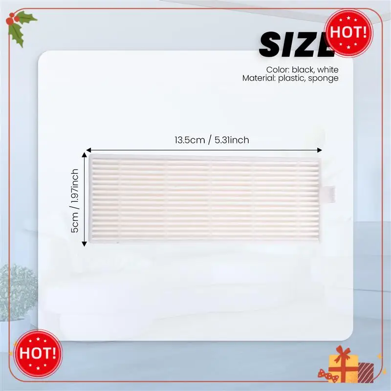 ABLE-NEW 5Pcs Sponge + 5Pcs Hepa Filter For Replacement Chuwi Ilife A4 Robot Vacuum Cleaner