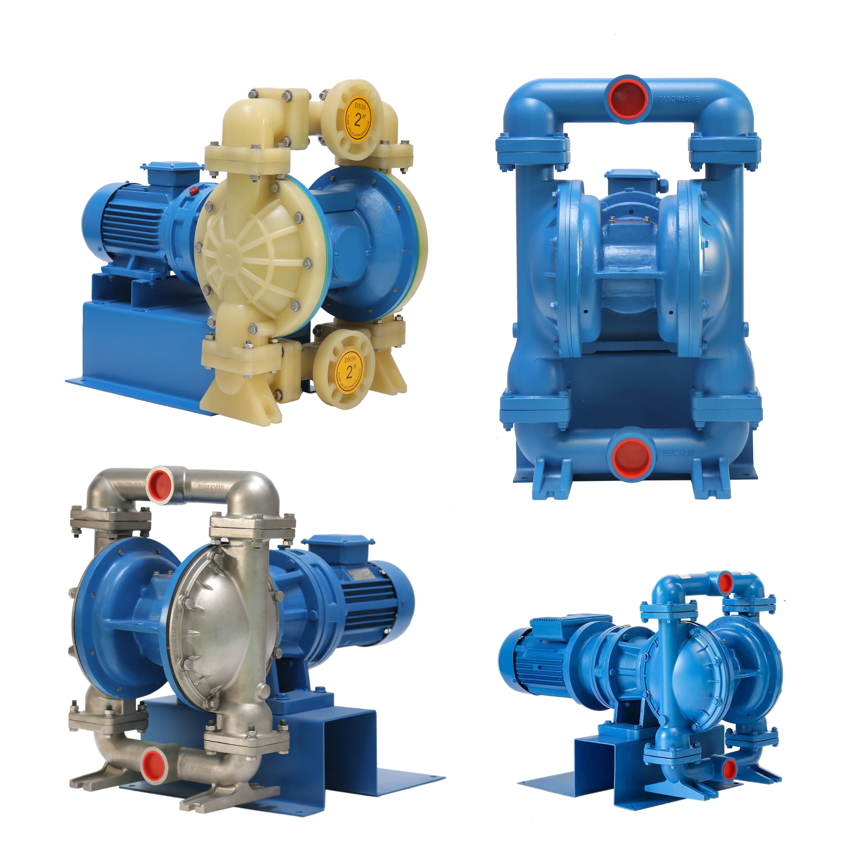 Factory Supplier 230V/380V /220V Customized 1 Inch Liquid Transfer Diaphragm Pump/PP Electric Double Diaphragm Pump