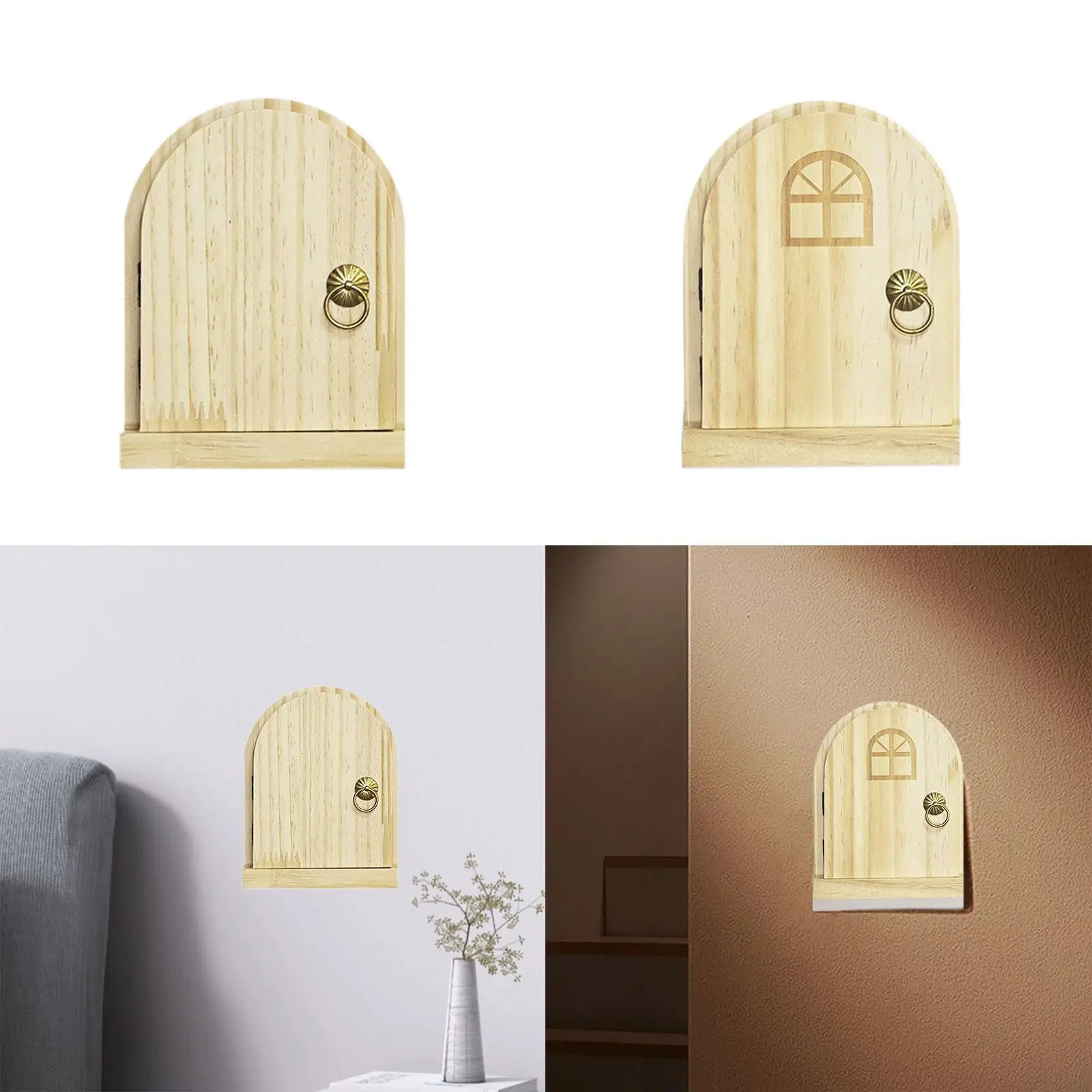 Wooden Switch Protective Cover, Easy Installation, Dustproof Wood Door Switch Protective Cover, Light Switch Wall Sticker