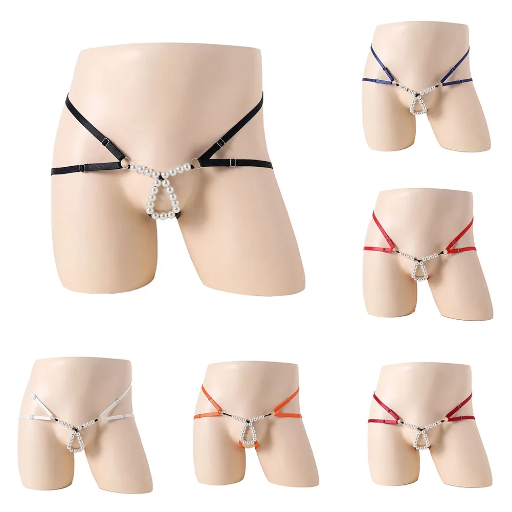 

Comfy Fashion Sleepwear Underwear Mens Sissy G-string Hollow Out Jockstrap Knickers Low Rise Pouch See Through