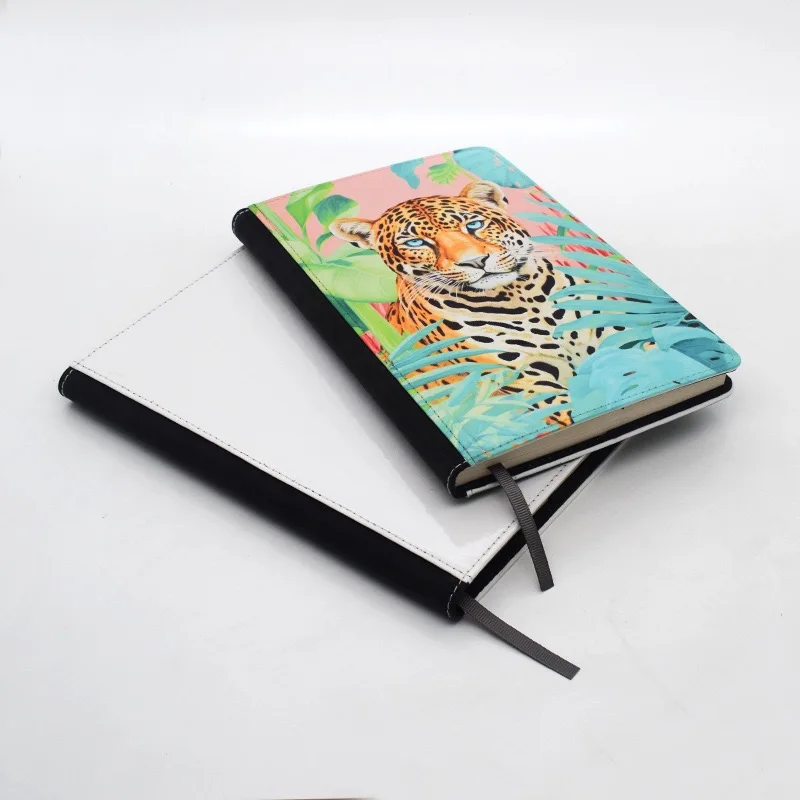

2pcs Pack Customizable Blank PU Leather Journal for Sublimation Printing Back to School Office Notebook