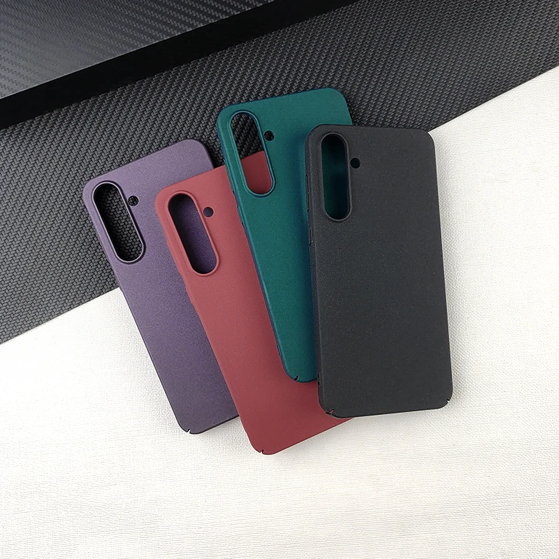 Ultra Thin Sandstone Matte Case For Samsung Galaxy A55 A35 5G Full Cover Protect Hard Back Cover