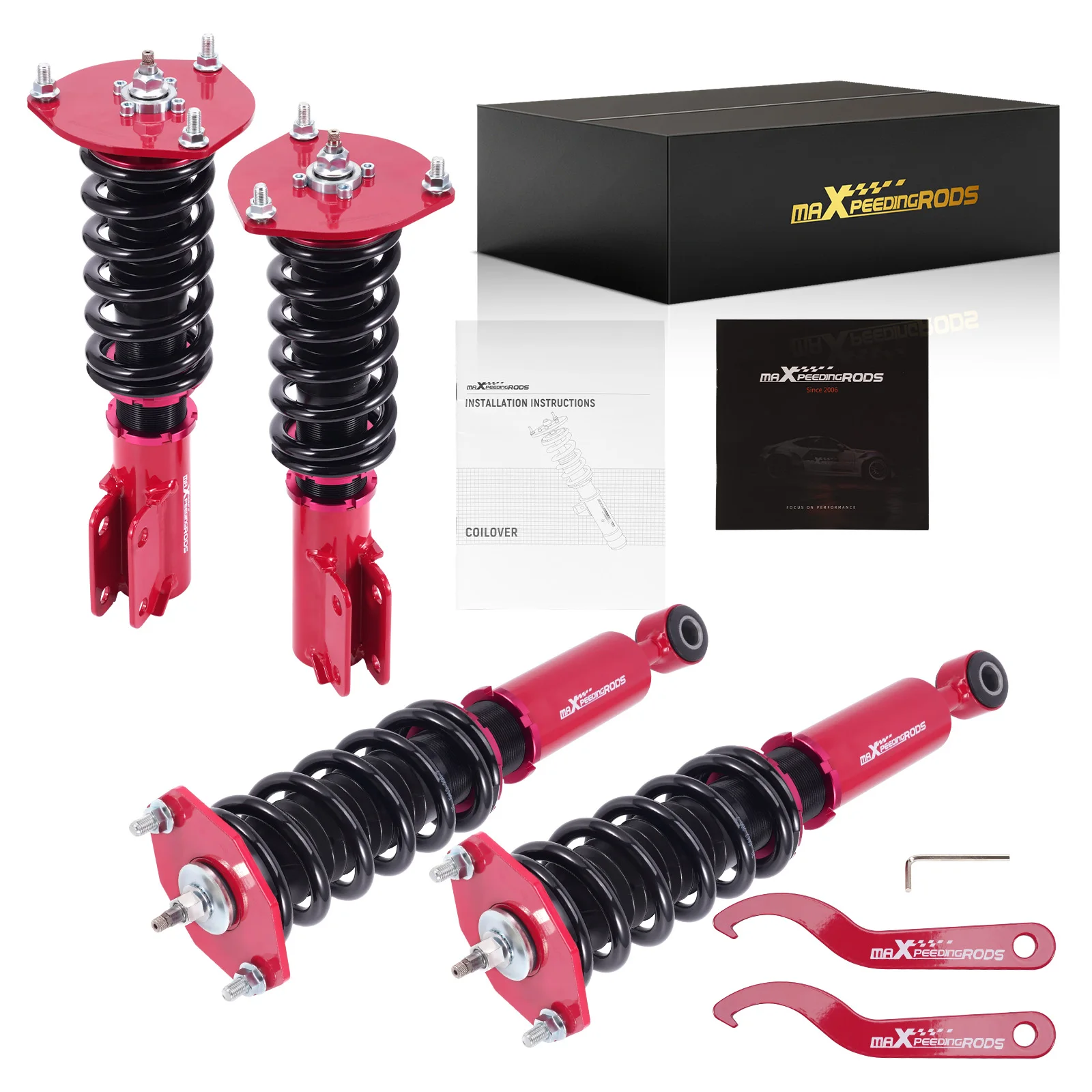 MaXpeedingrods 24 Way Coilovers Shocks Kit For Mitsubishi 3000GT 1991-1999 AWD 4WD