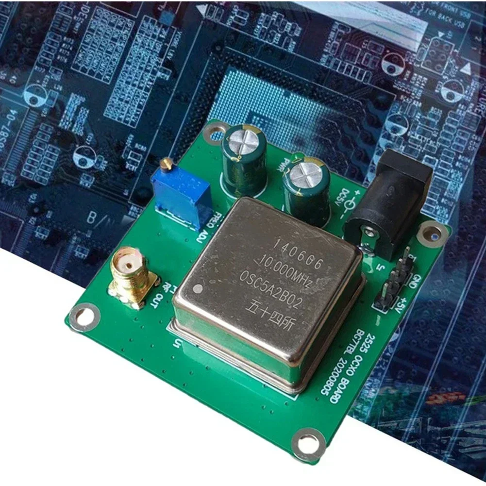 High Performance 10MHz Frequency OCXO Board with Green PCB Circuit for Constant Temperature Oscillator Sine Wave