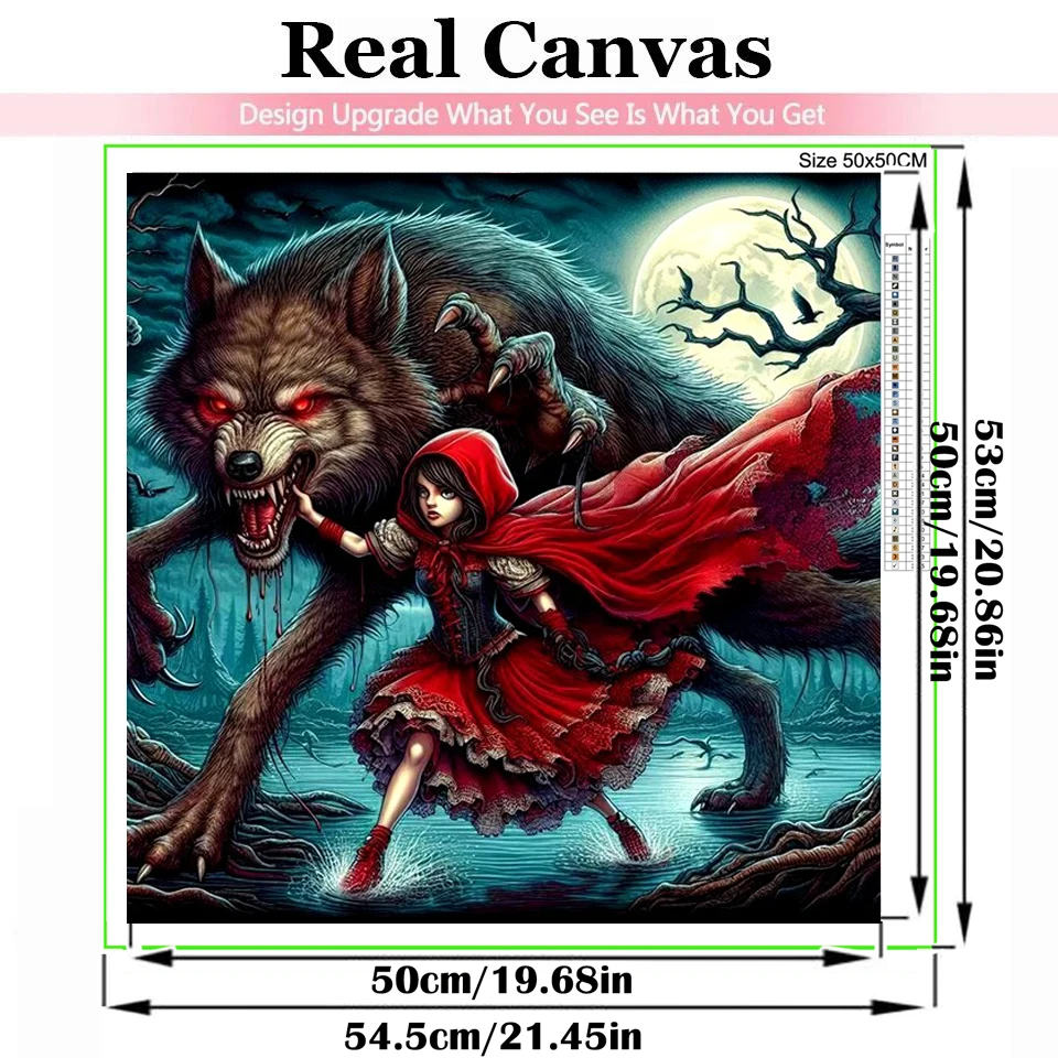 Amazing Beautiful Woman Leopard DIY Full Diamond Painting Cross Stitch Kits Girl & Fierce Wolf Diamond Mosaic Home Decor