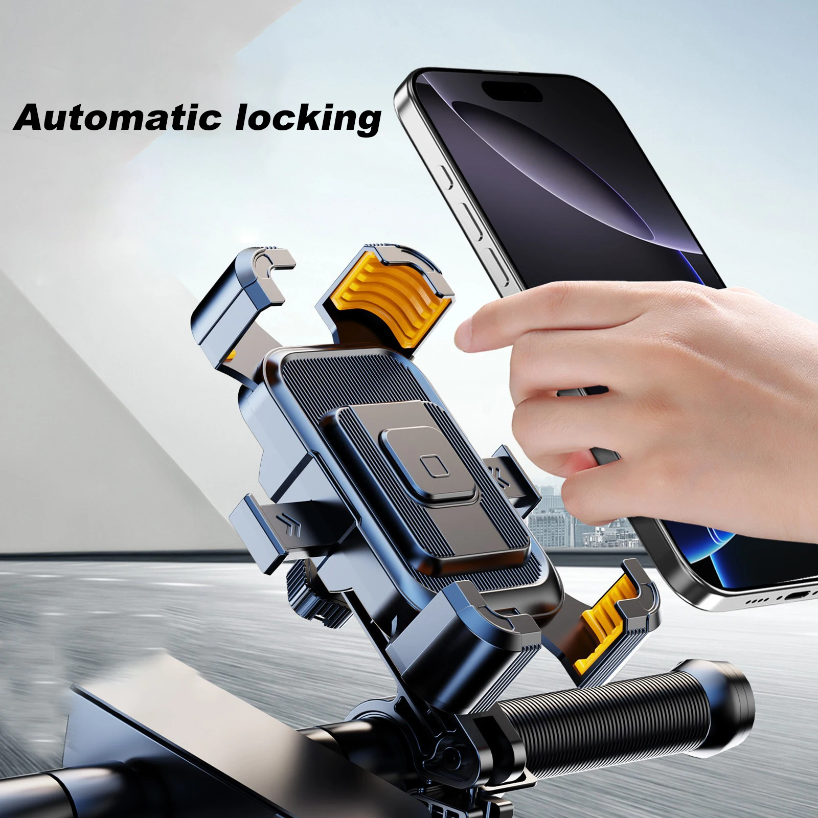 

New Electric Car Motorcycle Cell Phone Holder Rearview Mirror Outdoor Riding Anti-vibration Mountain Bike Navigation Bracket