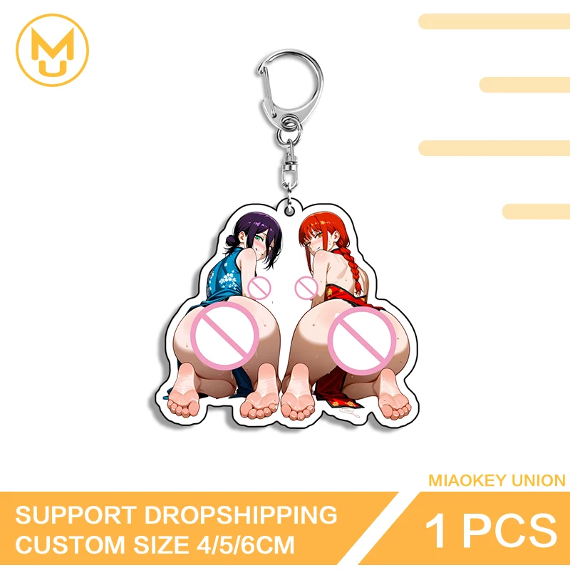 Nurse Makima Reze Pretty Amusing Personality Double Sided Keyring Unisex Hot Selling Creative Personality Versatile Jewelry