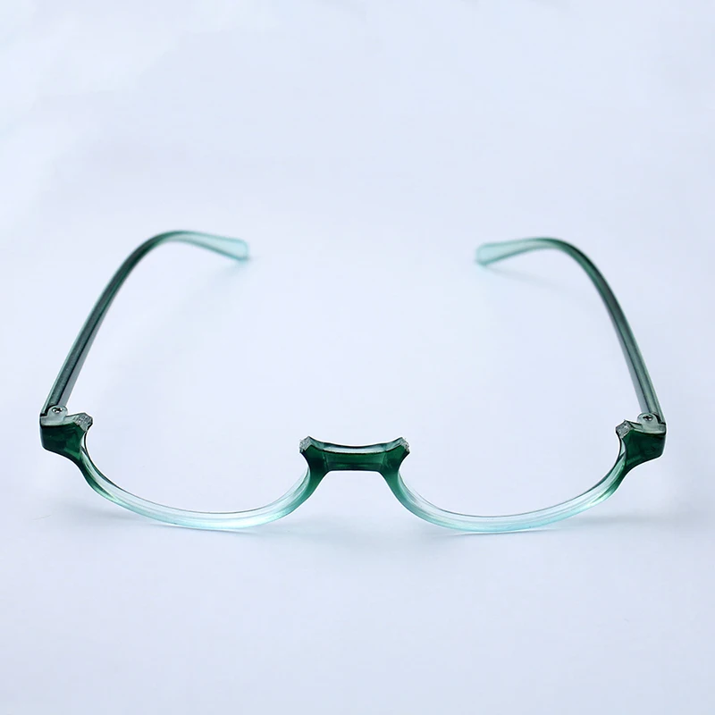 Anime Metade do Quadro Óculos com Gradiente Verde Moldura, Miku Cosplay Props